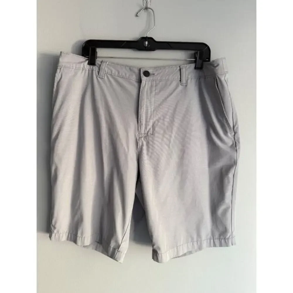 Banana Republic Shorts Size 38 Light Gray Chino Stretch Preppy Business Casual